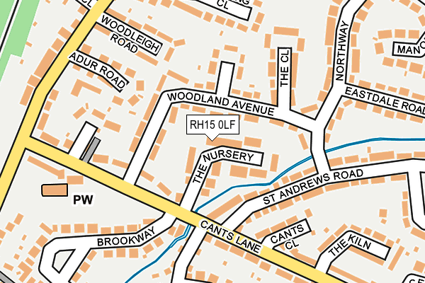 RH15 0LF map - OS OpenMap – Local (Ordnance Survey)