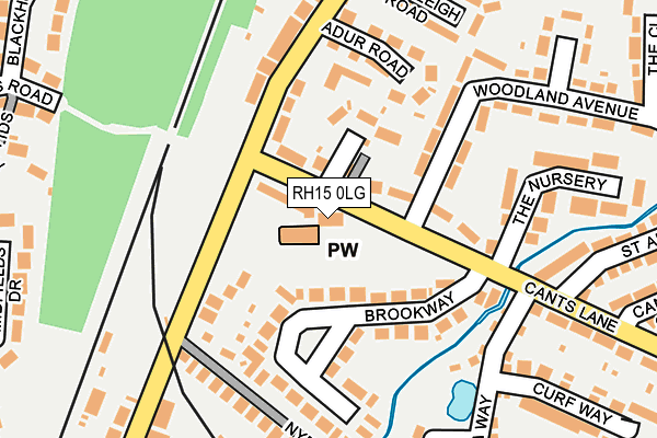 RH15 0LG map - OS OpenMap – Local (Ordnance Survey)