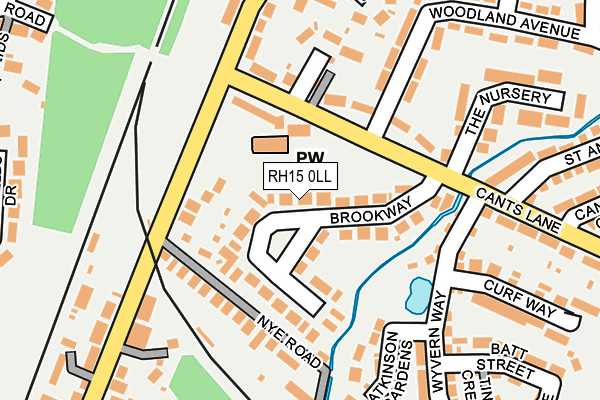 RH15 0LL map - OS OpenMap – Local (Ordnance Survey)