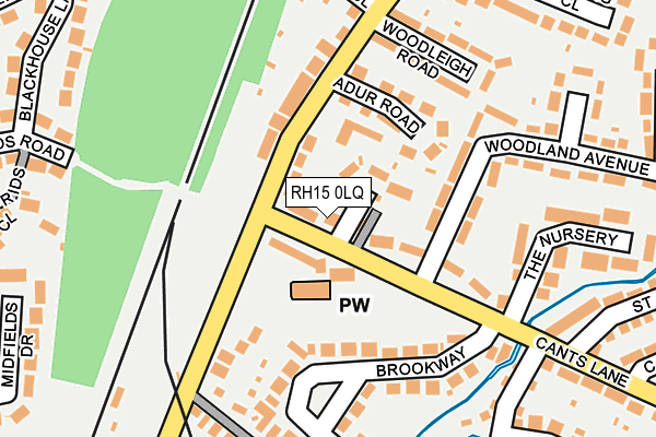 RH15 0LQ map - OS OpenMap – Local (Ordnance Survey)