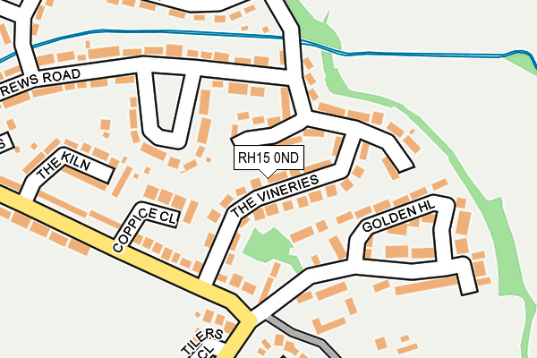 RH15 0ND map - OS OpenMap – Local (Ordnance Survey)