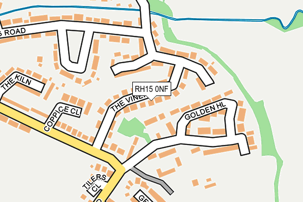 RH15 0NF map - OS OpenMap – Local (Ordnance Survey)