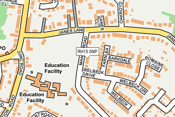 RH15 0NP map - OS OpenMap – Local (Ordnance Survey)