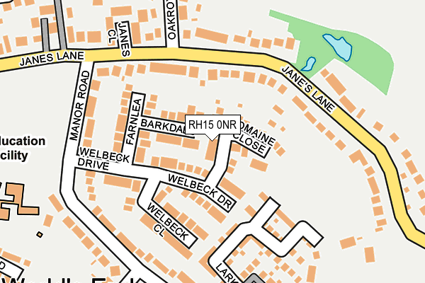 RH15 0NR map - OS OpenMap – Local (Ordnance Survey)