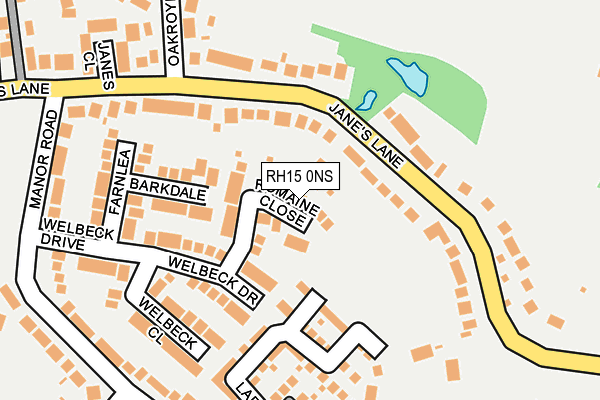 RH15 0NS map - OS OpenMap – Local (Ordnance Survey)