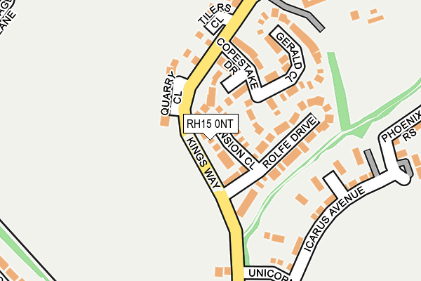 RH15 0NT map - OS OpenMap – Local (Ordnance Survey)