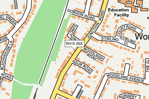 RH15 0NX map - OS OpenMap – Local (Ordnance Survey)