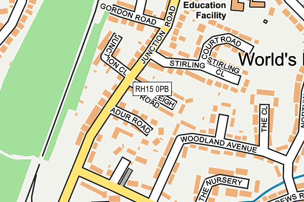 RH15 0PB map - OS OpenMap – Local (Ordnance Survey)