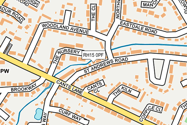 RH15 0PF map - OS OpenMap – Local (Ordnance Survey)