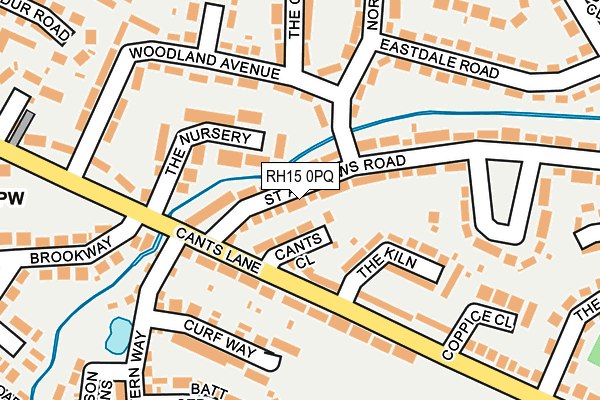 RH15 0PQ map - OS OpenMap – Local (Ordnance Survey)