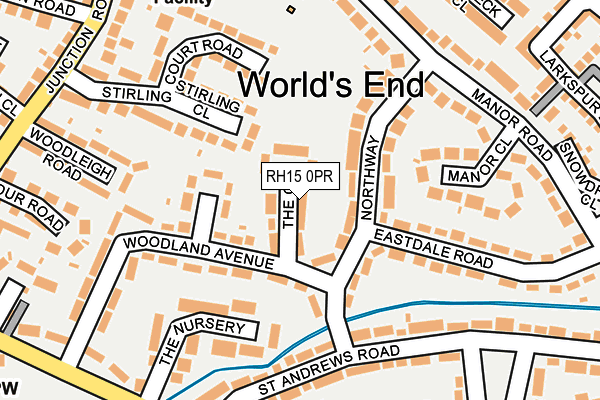 RH15 0PR map - OS OpenMap – Local (Ordnance Survey)