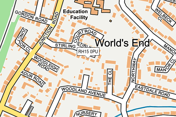 RH15 0PU map - OS OpenMap – Local (Ordnance Survey)