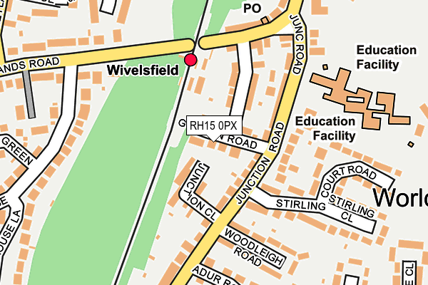 RH15 0PX map - OS OpenMap – Local (Ordnance Survey)