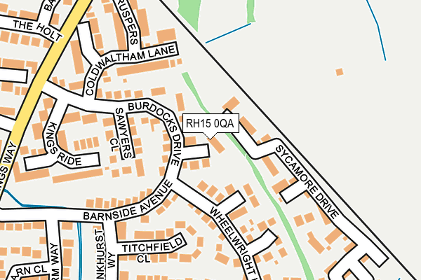 RH15 0QA map - OS OpenMap – Local (Ordnance Survey)