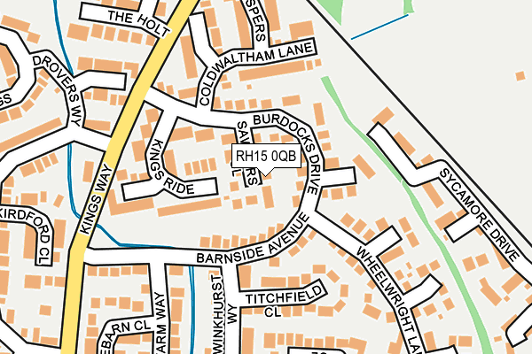 RH15 0QB map - OS OpenMap – Local (Ordnance Survey)