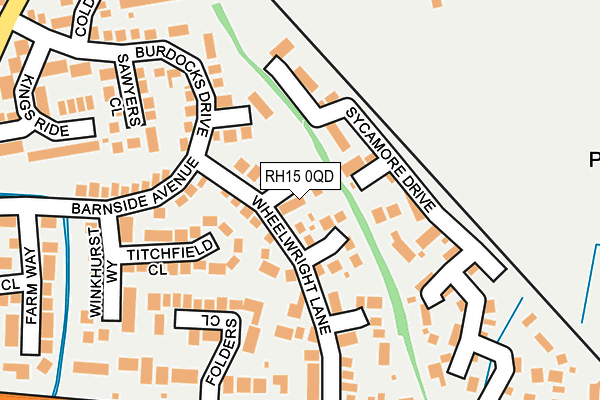 RH15 0QD map - OS OpenMap – Local (Ordnance Survey)