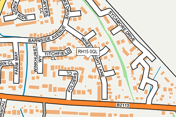 RH15 0QL map - OS OpenMap – Local (Ordnance Survey)