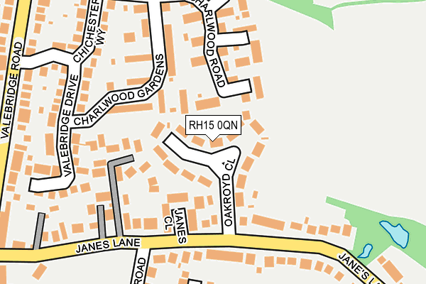 RH15 0QN map - OS OpenMap – Local (Ordnance Survey)