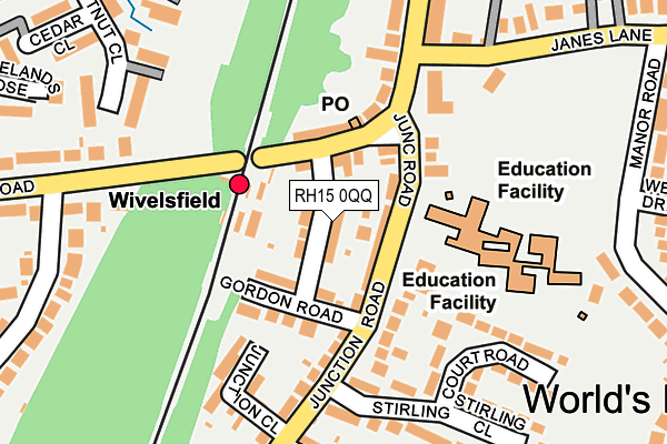 RH15 0QQ map - OS OpenMap – Local (Ordnance Survey)