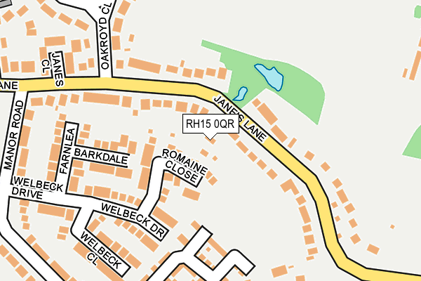 RH15 0QR map - OS OpenMap – Local (Ordnance Survey)