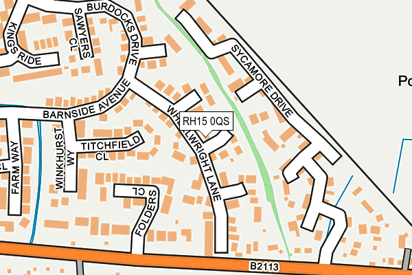 RH15 0QS map - OS OpenMap – Local (Ordnance Survey)