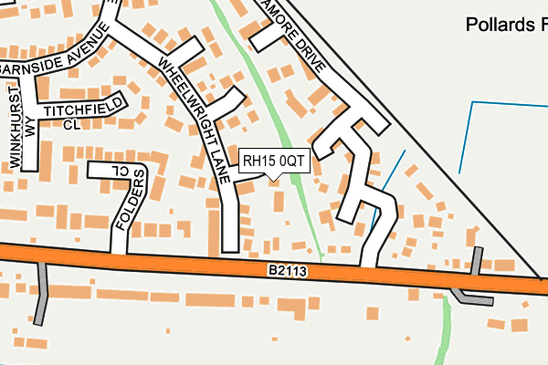 RH15 0QT map - OS OpenMap – Local (Ordnance Survey)