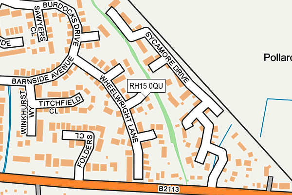 RH15 0QU map - OS OpenMap – Local (Ordnance Survey)