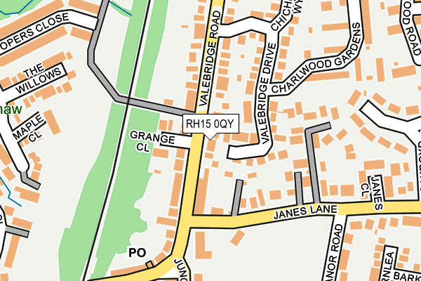 RH15 0QY map - OS OpenMap – Local (Ordnance Survey)