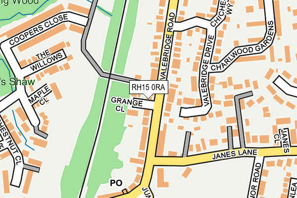 RH15 0RA map - OS OpenMap – Local (Ordnance Survey)