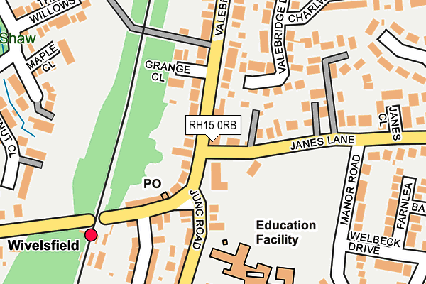 RH15 0RB map - OS OpenMap – Local (Ordnance Survey)