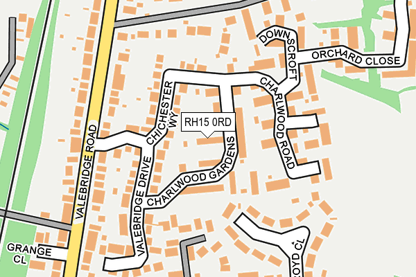 RH15 0RD map - OS OpenMap – Local (Ordnance Survey)