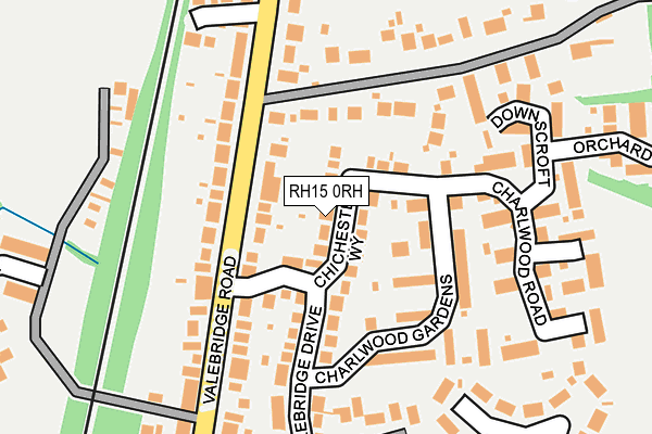 RH15 0RH map - OS OpenMap – Local (Ordnance Survey)