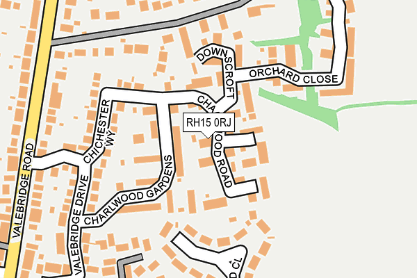 RH15 0RJ map - OS OpenMap – Local (Ordnance Survey)