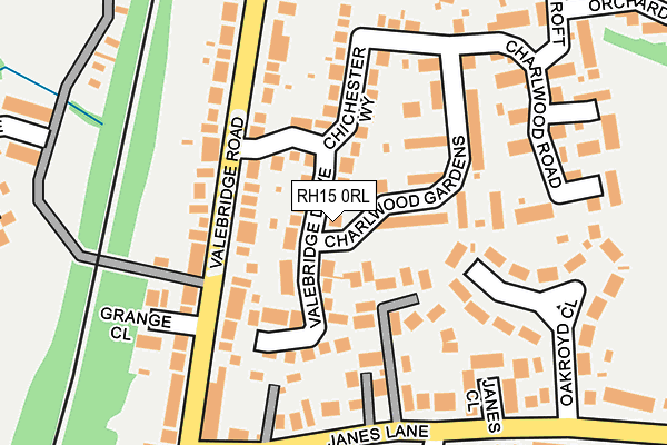 RH15 0RL map - OS OpenMap – Local (Ordnance Survey)