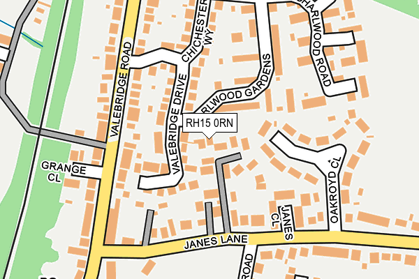 RH15 0RN map - OS OpenMap – Local (Ordnance Survey)