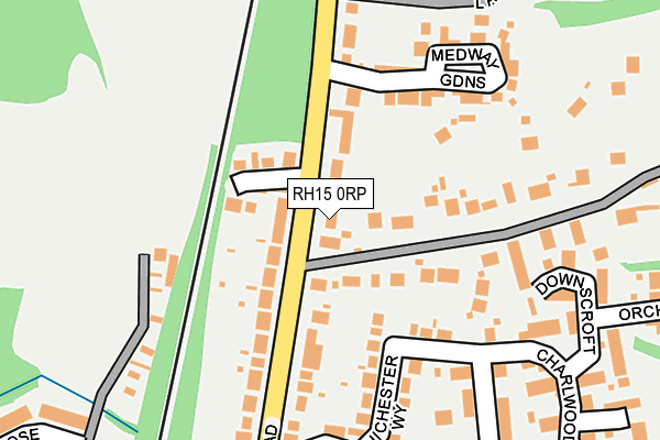 RH15 0RP map - OS OpenMap – Local (Ordnance Survey)