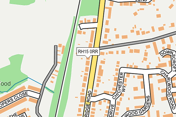 RH15 0RR map - OS OpenMap – Local (Ordnance Survey)