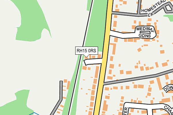 RH15 0RS map - OS OpenMap – Local (Ordnance Survey)