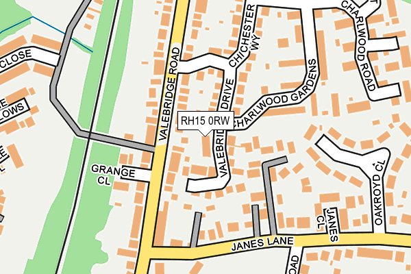 RH15 0RW map - OS OpenMap – Local (Ordnance Survey)