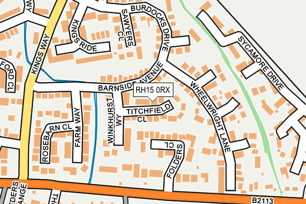 RH15 0RX map - OS OpenMap – Local (Ordnance Survey)