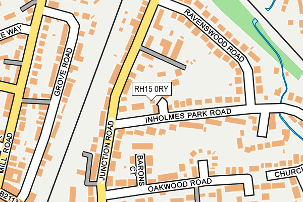 RH15 0RY map - OS OpenMap – Local (Ordnance Survey)