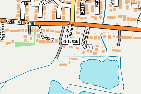 RH15 0SB map - OS OpenMap – Local (Ordnance Survey)