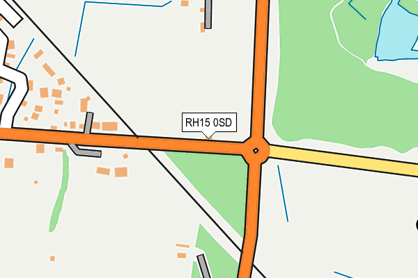 RH15 0SD map - OS OpenMap – Local (Ordnance Survey)