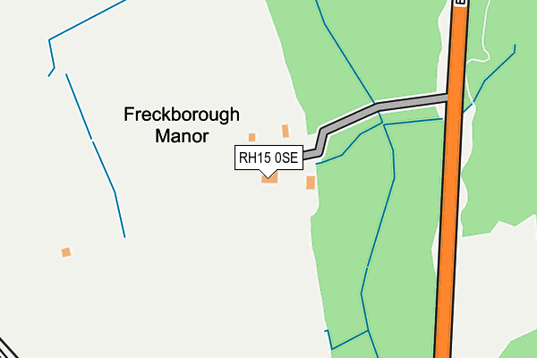 RH15 0SE map - OS OpenMap – Local (Ordnance Survey)