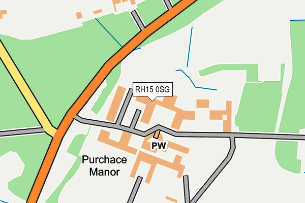 RH15 0SG map - OS OpenMap – Local (Ordnance Survey)