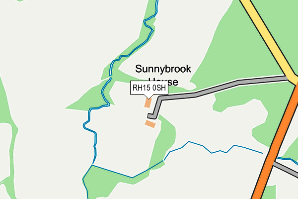 RH15 0SH map - OS OpenMap – Local (Ordnance Survey)