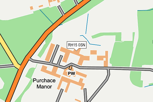 RH15 0SN map - OS OpenMap – Local (Ordnance Survey)