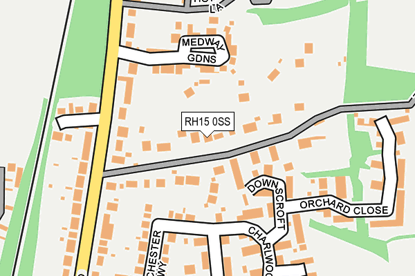 RH15 0SS map - OS OpenMap – Local (Ordnance Survey)