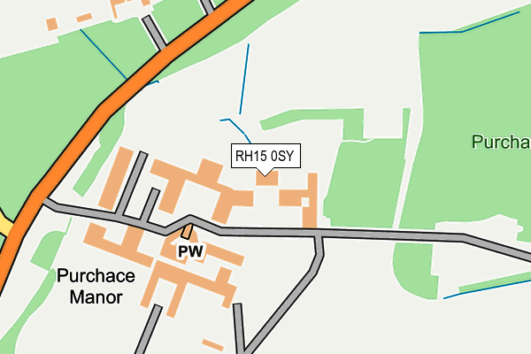 RH15 0SY map - OS OpenMap – Local (Ordnance Survey)