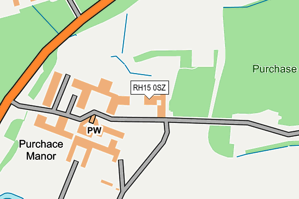 RH15 0SZ map - OS OpenMap – Local (Ordnance Survey)
